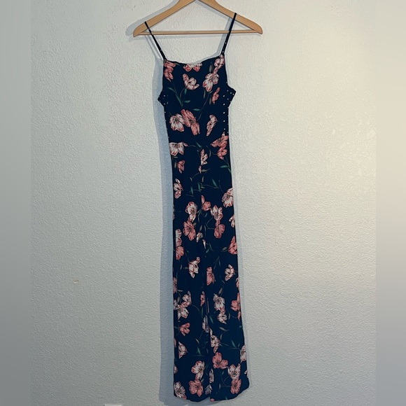 Topshop women’s mixed floral and polka dot spaghetti strap jumper Brunch Vacay - Picture 4 of 10